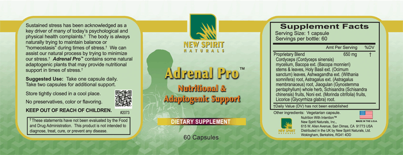 Adrenal Pro Label