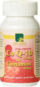 Coenzyme Q10 plus Cinnamon
