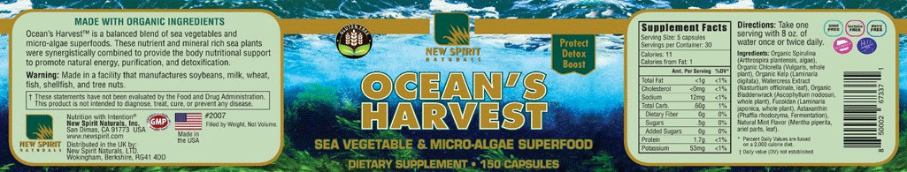 Oceans Harvest Label