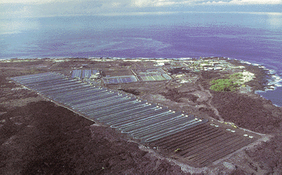 Spirulina ponds in Kona Hawaii